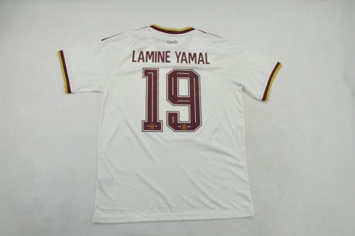 with Front Patch Fan Version 2026 Spain LAMINE YAMAL 19 Away Soccer Jersey España Camisetas de Futbol