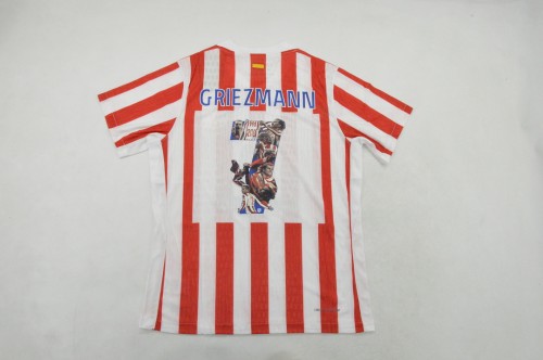 Player Version 2025-2026 Atletico Madrid Griezmann last match version Home Soccer Jersey Football Shirt