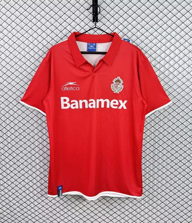Retro Jersey 2003-2004 Deportivo Toluca Home Soccer Jersey Vintage Football Shirt