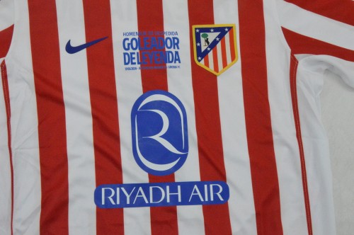 with Front Lettering Fan Version 2025-2026 Atletico Madrid 7 Griezmann last match version Home Soccer Jersey Football Shirt