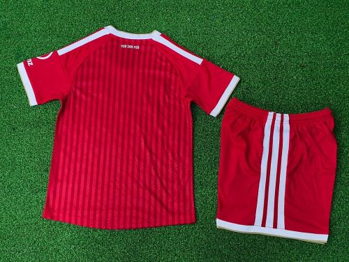 Player Version Youth Uniform Kids Kit 2026-2027 Bayern Munich Home Soccer Jersey Shorts Child Football Set