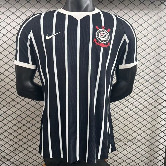 Player Version 2026-2027 Corinthians Away Black Soccer Jersey Camisetas de Futbol