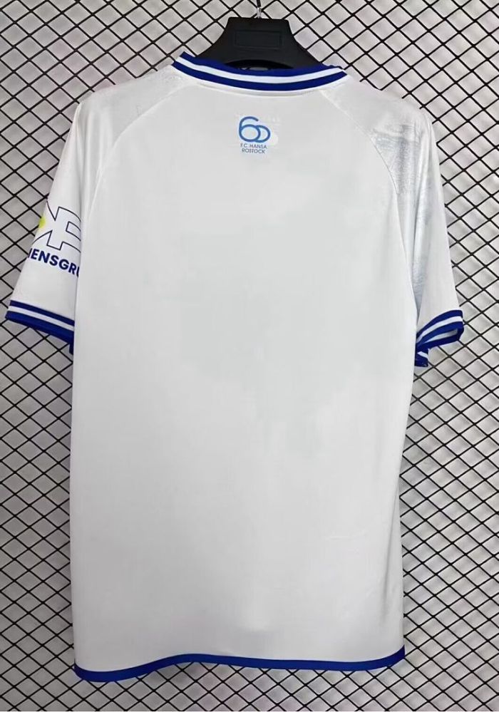 Fans Version 2026-2027 Hansa Rostock Away White Soccer Jersey Football Shirt