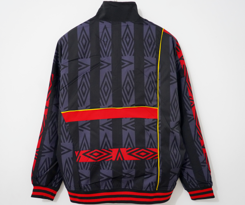 Retro Jacket 1993-1995 Manchester United Black Soccer Windbreaker Jacket Football Jacket