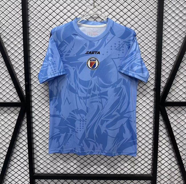 Fan Version 2026-2027 Haiti Blue Goalkeeper Soccer Jersey Football Shirt