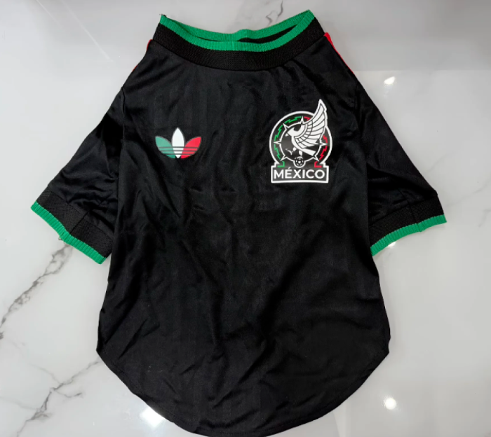 Mexico 2026 FIFA World Cup Soccer Jerseys for dogs Black Pet Football Shirt