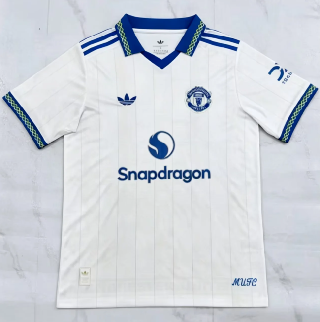 Fans Version 2026-2027 Manchester United Third Away White Soccer Jersey Man United Football Shirt