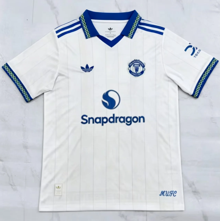 Fans Version 2026-2027 Manchester United Third Away White Soccer Jersey Man United Football Shirt