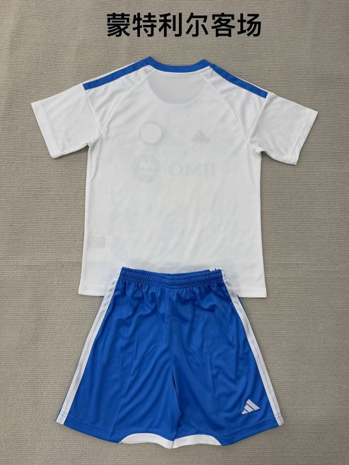 Youth Uniform Kids Kit 2026-2027 CF Montréal Away Soccer Jersey Shorts Child Football Set