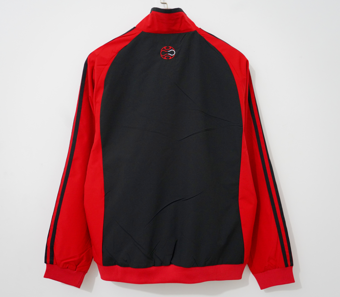 Retro Jacket 2006 Ac Milan Red Soccer Windbreaker Jacket Football Jacket