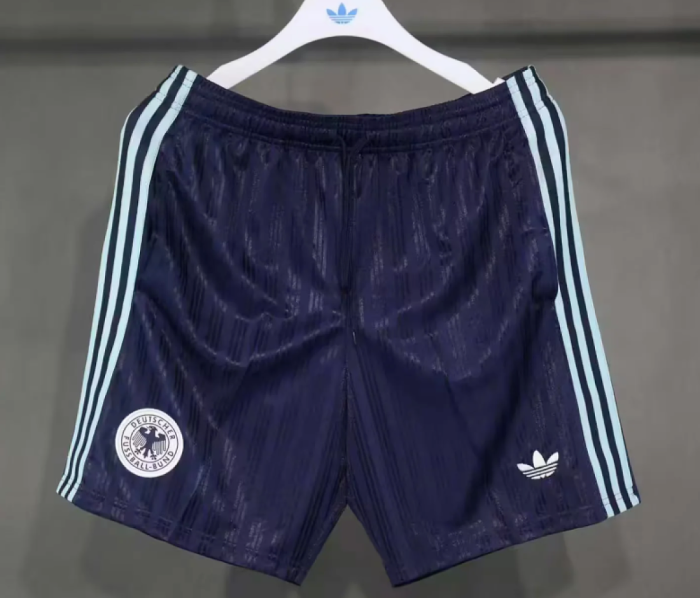 Player Version 2026 Real Madrid Dark Blue Casual Soccer Shorts Football Shorts