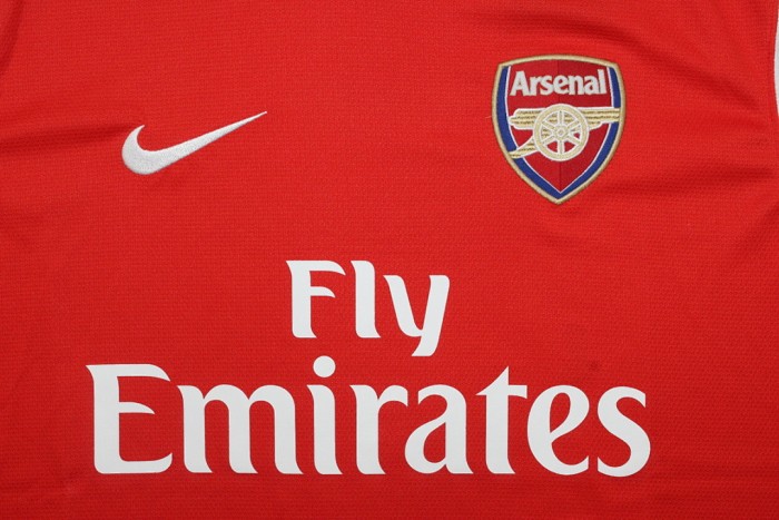 with UCL Patch Retro Jersey 2012-2013 Arsenal Home Red Soccer Jersey Vintage Football Shirt