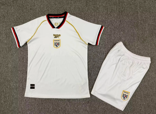 Youth Uniform Kids Kit 2026 Panama Away White Soccer Jersey Shorts Child Football Set