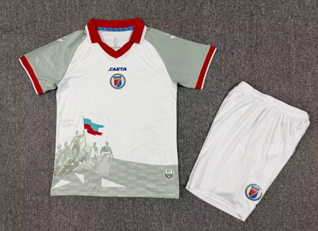 Youth Uniform Kids Kit 2026 Haiti Away Soccer Jersey Shorts Child Football Set