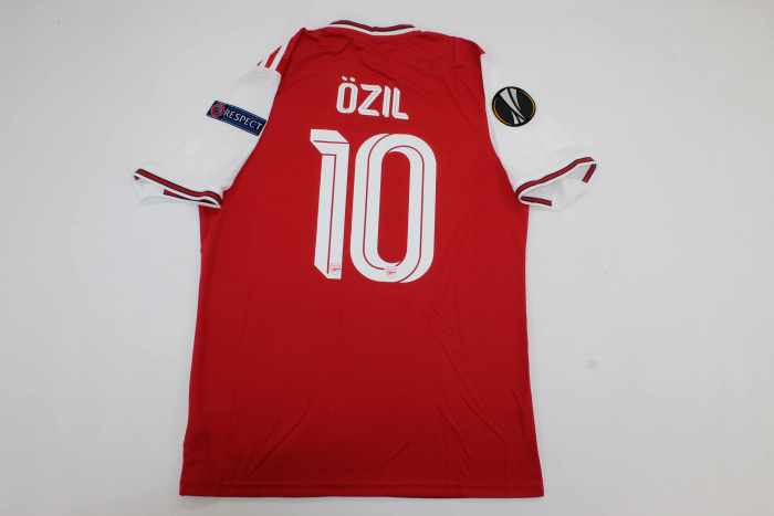 with Europa League Patch Retro Jersey 2019-2020 Arsenal OZIL 10 Home Soccer Jersey Vintage Football Shirt