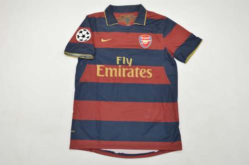 with UCL Patch Retro Jersey 2007-2008 Arsenal Third Away Soccer Jersey Vintage Football Shirt