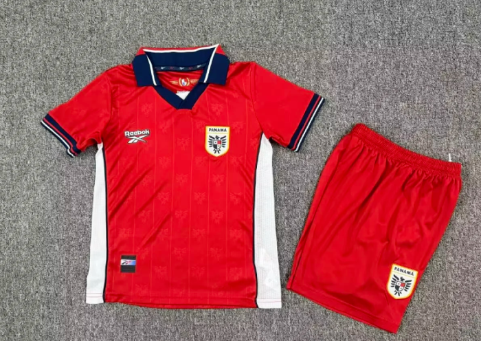 Youth Uniform Kids Kit 2026 Panama Home Soccer Jersey Shorts Child Football Set