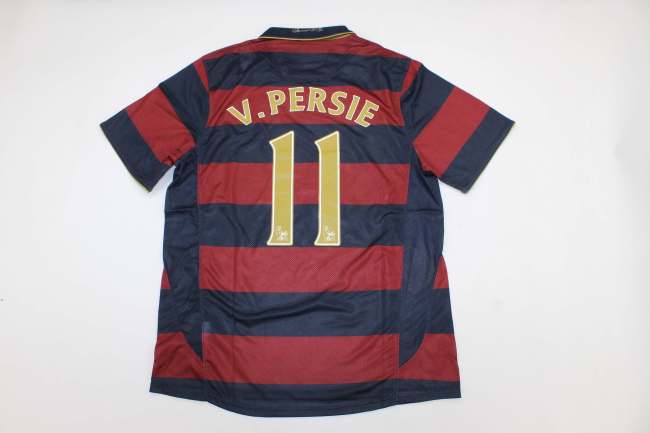 Retro Jersey 2007-2008 Arsenal Third Away v. PERSIE 11 Soccer Jersey Vintage Football Shirt