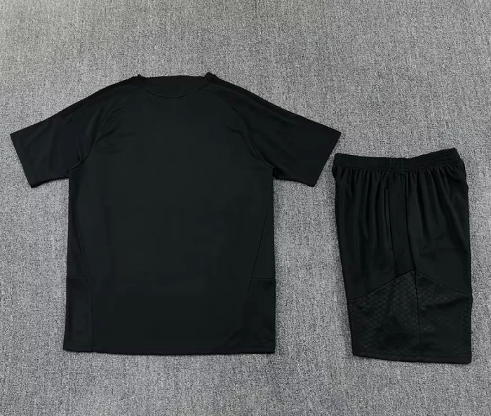 Adult Uniform 2026-2027 Real Madrid All Black Soccer Training Jersey and Shorts Football Kits