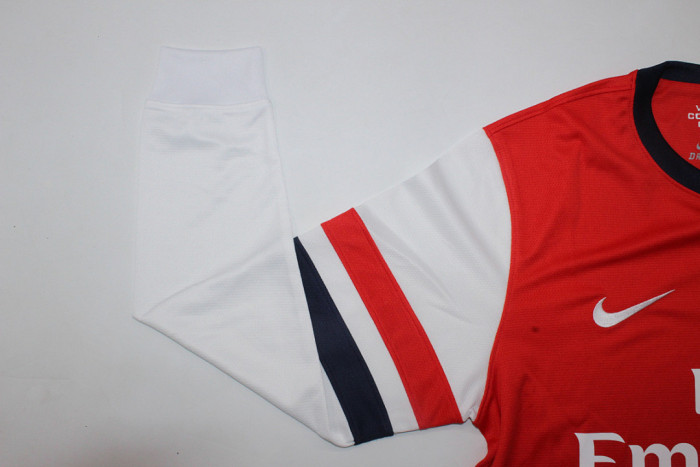with UCL Patch Long Sleeve Retro Jersey 2012-2013 Arsenal Home Soccer Jersey LS Football Shirt