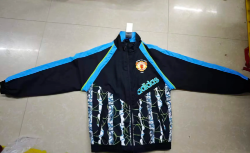 Retro Jacket 1990-1992 Manchester United Originals Soccer Windbreaker Jacket Football Jacket