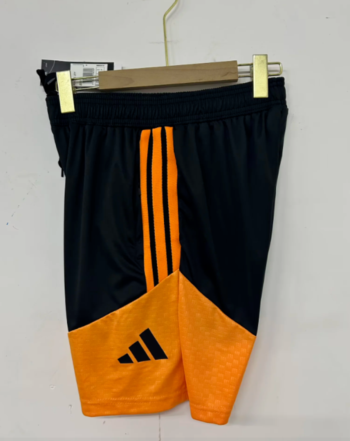 Fan Version 2026-2027 Arsenal Black/Orange Soccer Training Shorts Football Shorts