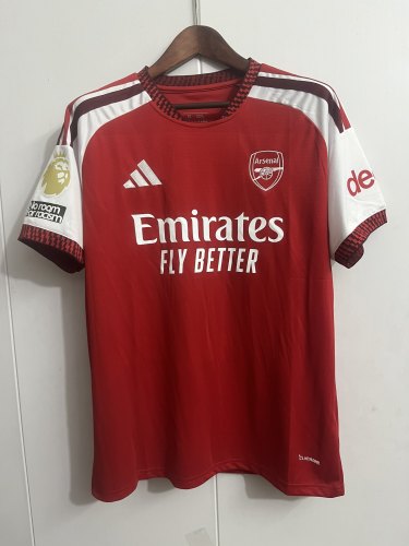 with Golden EPL+No room for racism Patch Fan Version 2026-2027 Arsenal CHAMPIONS 26 Home Soccer Jersey Football Shirt
