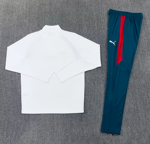 2026 Portugal White Soccer Tracksuit Sweater Football Jacket and Pants
