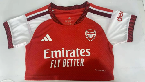 Women 2026-2027 Arsenal Home Crop Soccer Shirt Girl Football Jersey