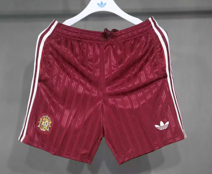 Player Version 2026 Spain Red Casual Soccer Shorts Football Shorts