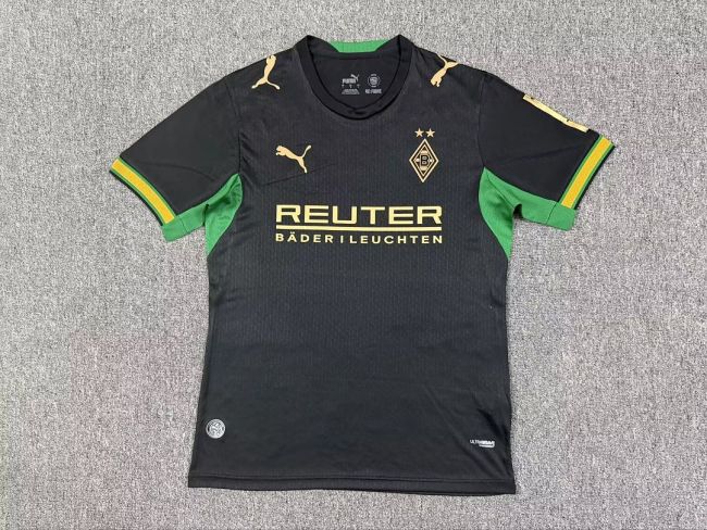 Player Version 2026-2027 VfL Borussia Mönchengladbach Away Black Soccer Jersey Football Shirt