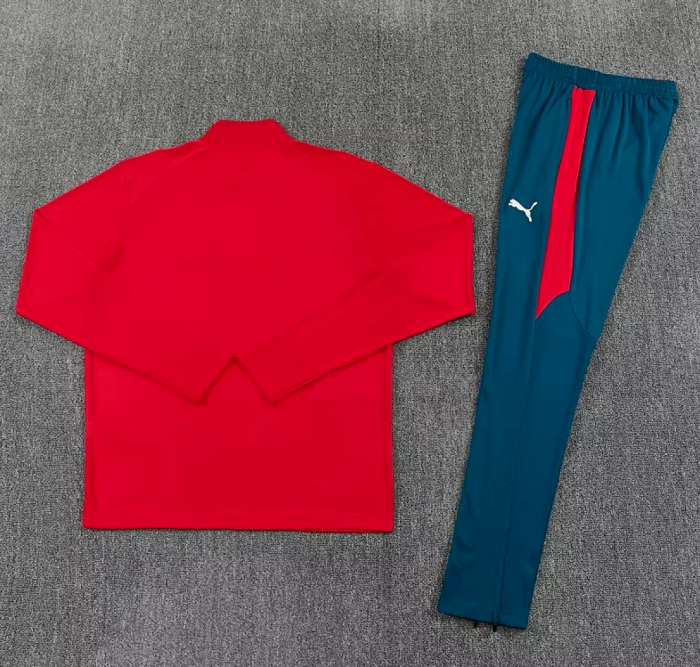 2026 Portugal Red Soccer Tracksuit Sweater Football Jacket and Pants