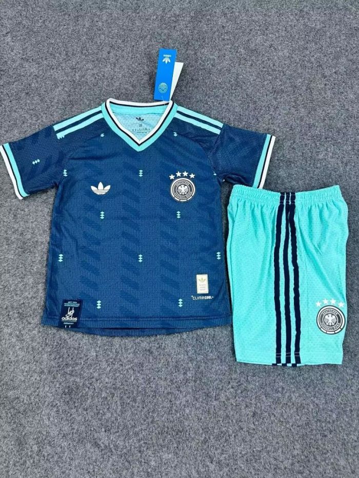 Player Version Youth Uniform Kids Kit 2026 Germany Away Soccer Jersey Shorts Child Football Set