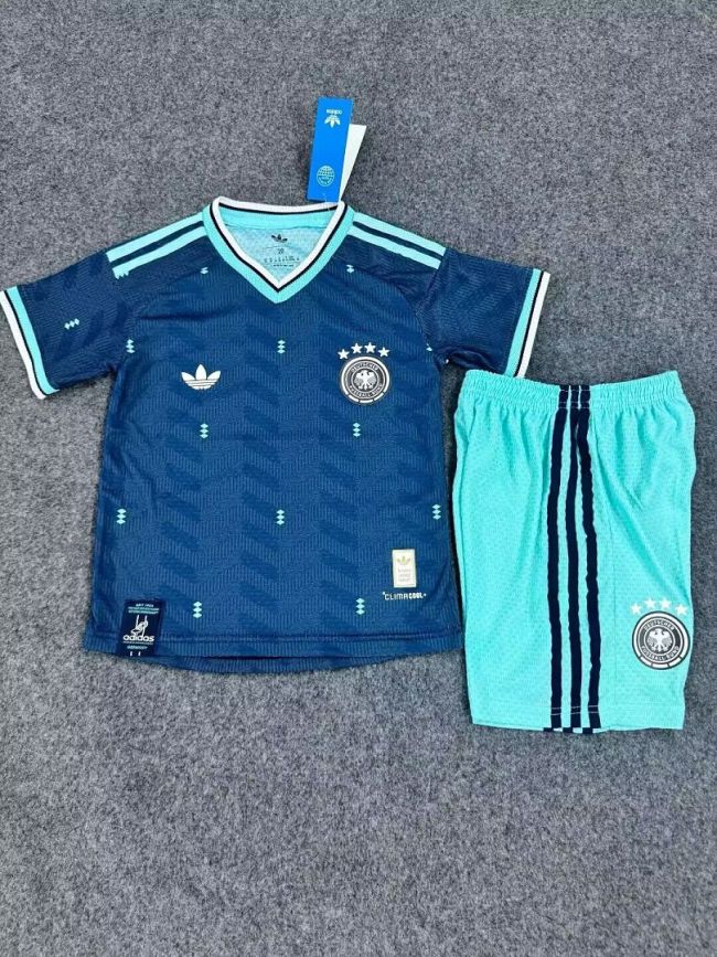 Player Version Youth Uniform Kids Kit 2026 Germany Away Soccer Jersey Shorts Child Football Set