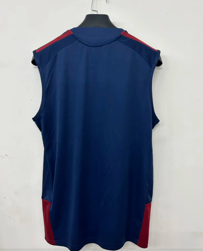 Fan Version 2026-2027 Arsenal Dark Blue/Red Soccer Training Vest Football Shirt