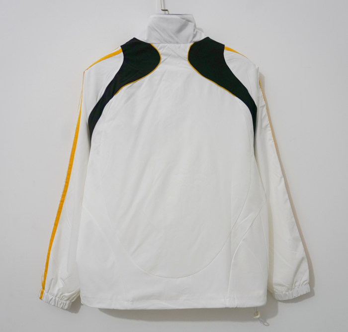 Retro Jacket 2007 Germany White Soccer Windbreaker Jacket Football Jacket