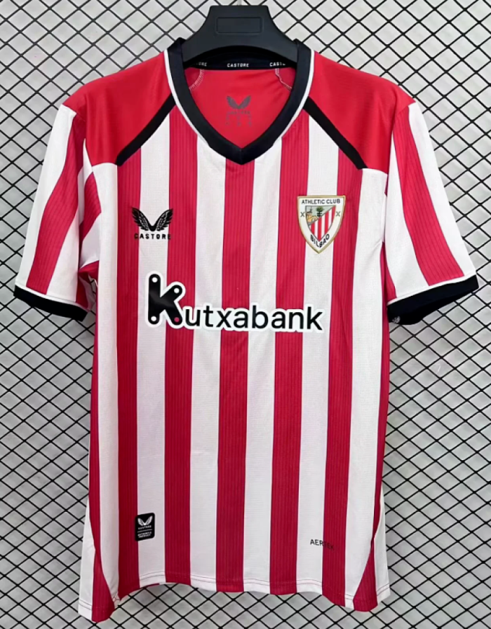 Fan Version 2026-2027 Athletic Bilbao Home Soccer Jersey Football Shirt