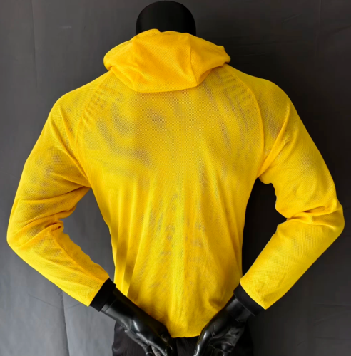 2026-2027 Brazil Yellow World Cup Mesh Anthem Jacket Brasil Soccer Windbreaker Jacket Football Jacket