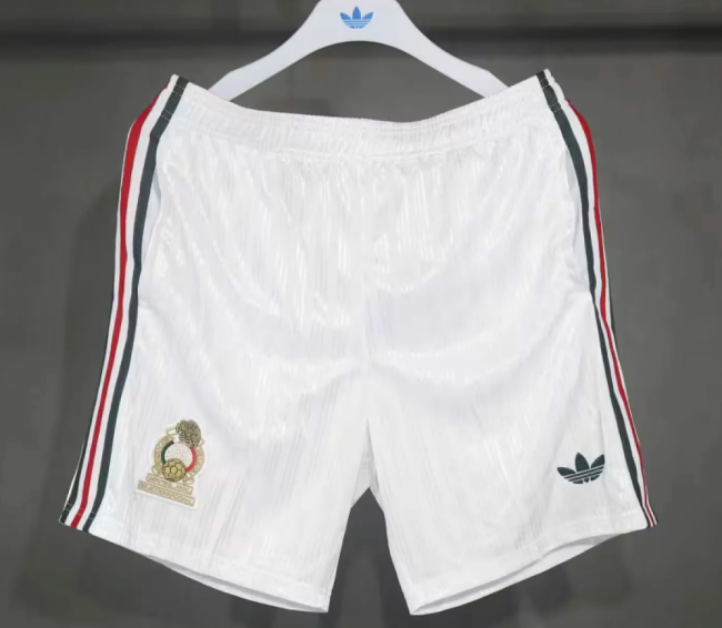 Player Version 2026 Mexico White Casual Soccer Shorts Football Shorts