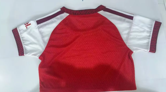 Women 2026-2027 Arsenal Home Crop Soccer Shirt Girl Football Jersey