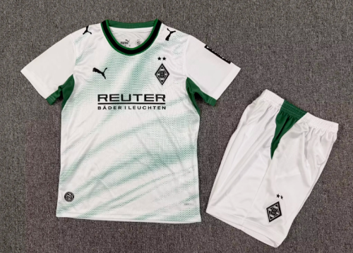 Youth Uniform Kids Kit 2026-2027 Borussia Mönchengladbach Home Soccer Jersey Shorts Child Football Set