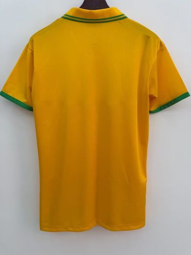 Fan Version 2026 Brazil AJ Soccer Polo Yellow Brasil Camisetas de Futbol