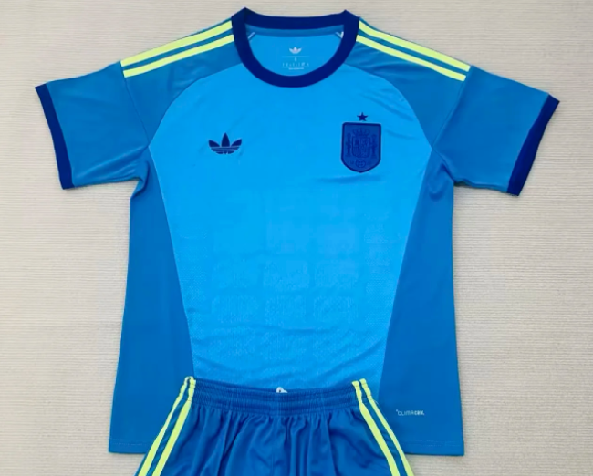 Fan Version 2026 Spain Sky Blue Goalkeeper Soccer Jersey España Camisetas de Futbol