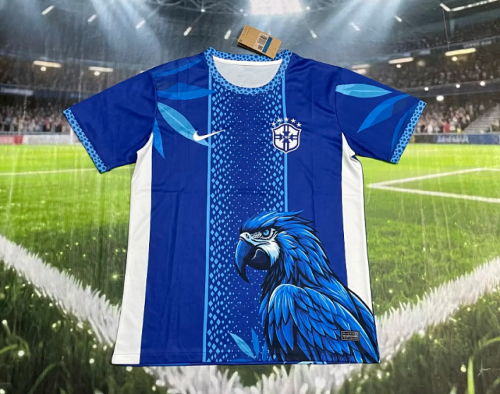 Fan Version 2026 Brazil Blue Eagle Version Soccer Jersey Brasil Camisetas de Futbol