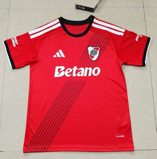 Fan Version 2026-2027 River Plate Third Away Red Soccer Jersey Football Shirt