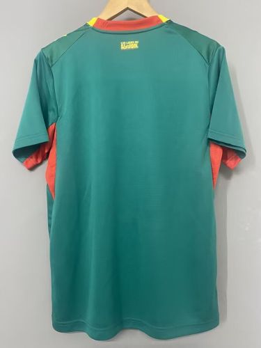 with 2 Stars Fan Version 2026 Senegal Away Green Soccer Jersey Football Shirt