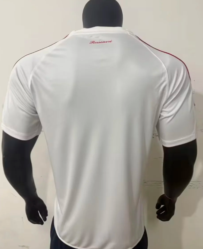 with Front Lettering Retro Jersey 2006-2007 AC Milan White UCL Final Soccer Training Jersey Vintage Football Shirt