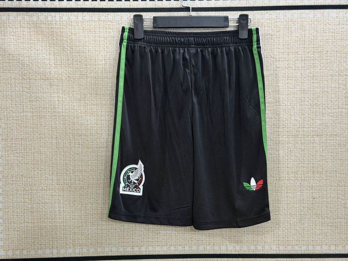 Fan Version 2026 Mexico Third Away Black Soccer Shorts Football Shorts