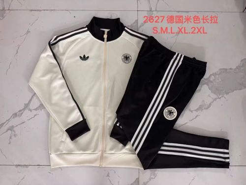 2026-2027 Germany White Soccer Tracksuit Jacket Football Jacket and Pants