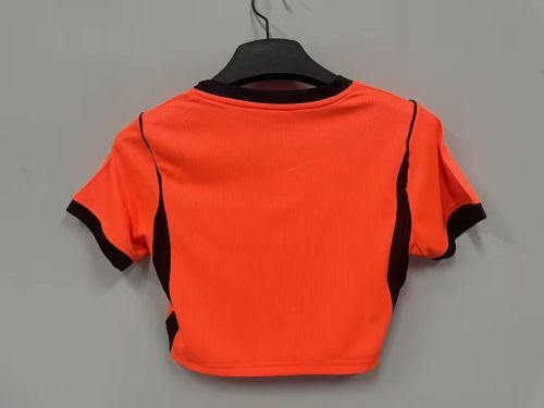 Women 2026 Netherlands Home Crop Soccer Shirt Girl Football Jersey